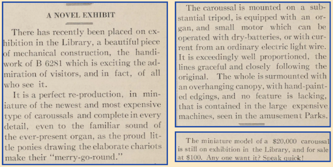 Here are images of articles that discussed the carousel model in The Umpire