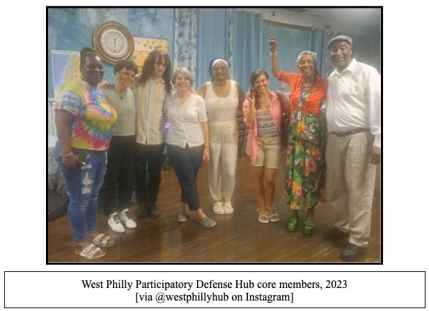 West Philly Participatory Defense Hub core members, 2023