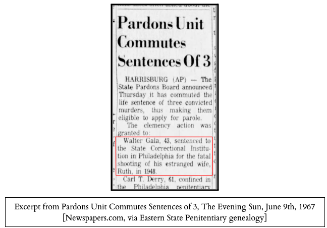 Excerpt from Pardons Unit Commutes Sentences of 3, The Evening Sun, June 9th, 1967